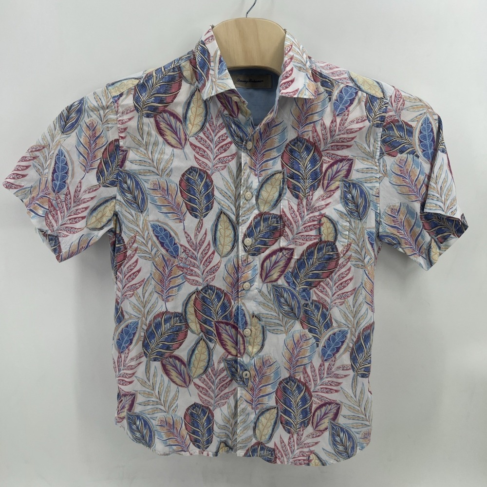 Tommy Bahama Shirt Silk Island Zone Camp Hawaiian Size Small